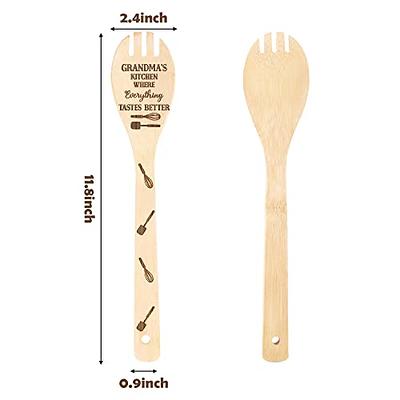 5pcs/pack Bamboo Wooden Measuring Spoon Set For Kitchen