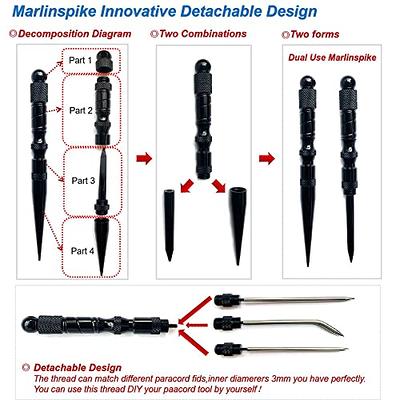 Marlinspike Paracord Knotter Tools DIY Leather Weaving Stitching Lacing  Needles