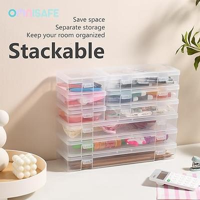 QUEFE 1 Pack 36 Grids Clear Plastic Organizer Storage Box Container, Craft  Storage with Adjustable Dividers for Beads, Art DIY, Crafts, Jewelry,  Fishing Tackle with Label Stickers - Yahoo Shopping