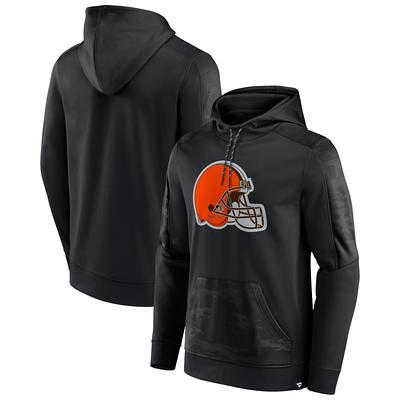 Men's Nike Gray Cleveland Browns Sideline Logo Performance Pullover Hoodie