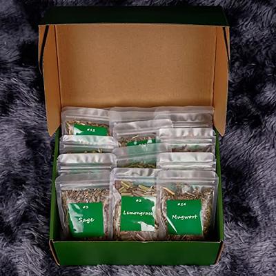 30 Herbs Witchcraft Kit Dried Herb Kit with Crystal Spoon Magic
