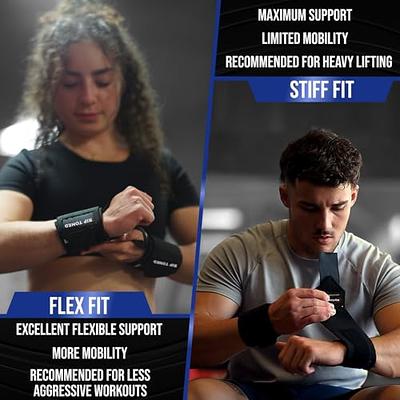 Weight Lifting Wrist Wraps, Wrist Support for Weightlifting w/Thumb Loop -  Yoga, Crossfit, Powerlifting Wrist Wraps for Weightlifting Men