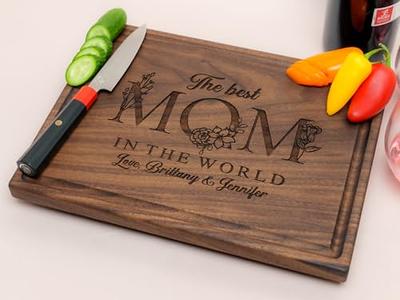 MOTHER'S DAY PERSONALIZED gift,Mom's custom cutting board charcuterie –  Sawyer Custom Crafts