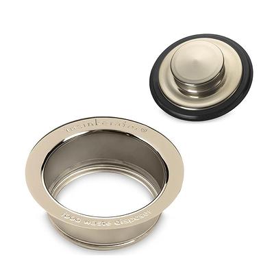 InSinkErator Kitchen Sink Flange & Sink Stopper for Garbage Disposals in  Brushed Stainless Steel - Yahoo Shopping