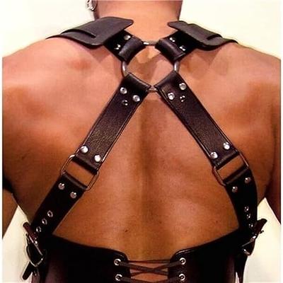 Sexy Women Men Adjustable Leather Body Chest Harness Belt Punk Fancy Costume