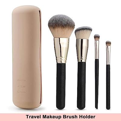 Travel Makeup Brush Holder, Silicone makeup brush Holder: Magnetic  Anti-fall Out Brush Organizer Cosmetic Face Brushes Holder, Soft and Sleek  Makeup Tools for Travel -Black - Yahoo Shopping