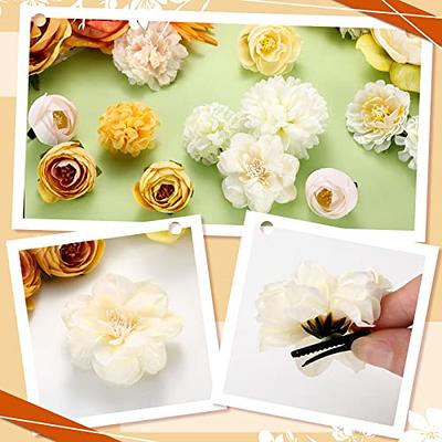 BBTO 21 Pieces Rose Hair Barrettes for Women Flower Hair