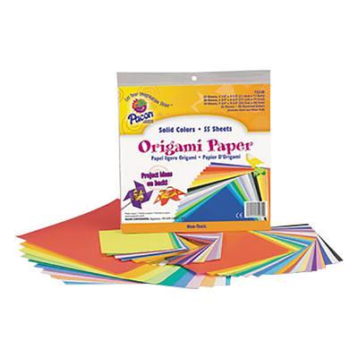 Pacon 72230 9 3/4 x 9 3/4 Assorted Bright Color 30# Origami