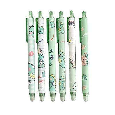 4 pcs 0.35mm Kawaii Erasable Pens For School Supplies Cute Bear Panda Pink  Pig Cat