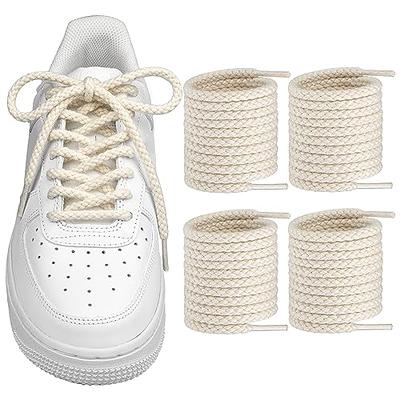  Chunky Laces 14mm Black with Black Aglets Natural Cotton Rope  Shoelaces, 10mm Thick, 160cm Length for Air Force 1, Boot Laces, Elastic  Laces, Ideal Thick Rope for Sneakers, Jordan shoes, Dunks 