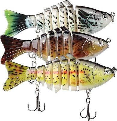 Fishing Lures Multi Jointed Fish Fishing Kits Slow Sinking Lifelike  Swimbait Freshwater and Saltwater Crankbaits for Trout Bass Lures, 5 Pack  with Box - Yahoo Shopping