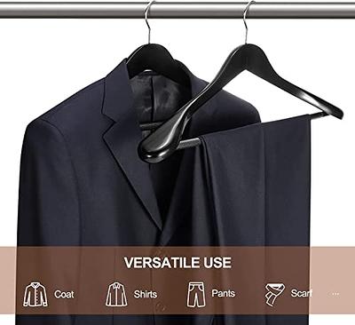 High-Grade Wide Shoulder Wooden Coat Hangers - Solid Wood Suit