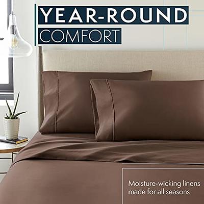 HC COLLECTION California King Sheet Set - Deep Pocket Bed Sheets - Extra  Soft - 4 PC Set, Easy Care, Machine Washable - Cooling Brown Sheets - Yahoo  Shopping