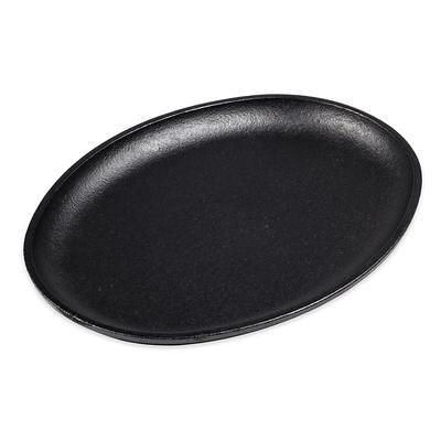 Lodge LOSH3 10 x 7 1/2 Oval Pre-Seasoned Cast Iron Fajita Skillet