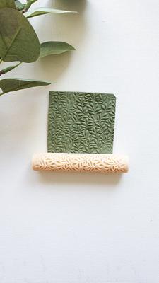 Clay Texture Roller for Polymer Clay Jewelry, Polymer Clay Texture Roller  for Earrings, Leaf Unique Design and Embossing Roller for Clay Earrings