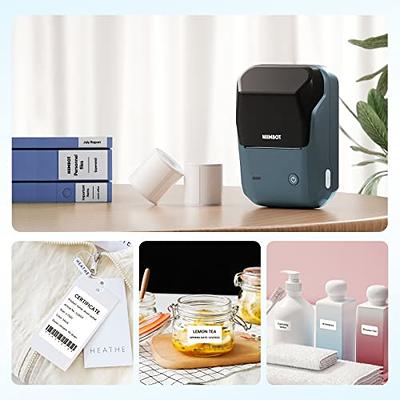 NIIMBOT B1 Label Makers, 2 Inch Bluetooth Label Maker Auto Identification  Portable Label Printer (Cyan) 