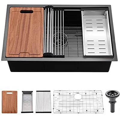 18 Black Cutting Board - Workstation Sink Accessory - (LCB18-BL) – Create  Good Sinks