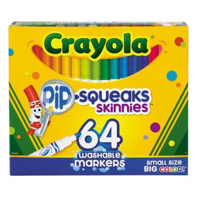 Crayola Pip Squeaks Marker Set (65Ct), Washable Markers For Kids