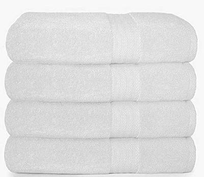 Glamburg Premium Cotton 4 Pack Bath Towel Set - 100% Pure Cotton - 4 Bath Towels 27x54 - Ideal for Everyday Use - Ultra Soft & Highly Absorbent 