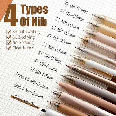 ZRE 12 Pcs Black Gel Pens Fast Drying, Retractable 0.5mm Ink Pens Fine  Point Smooth Writing Pens, Bullet Journals Supplies Ball Journaling Pens  for Office School - Yahoo Shopping