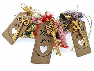 Handmade Gift Tags 2'' Round Tags 100PCS Brown Kraft Hang Tags with Natural  Jute Twine Perfect for DIY&Craft, Wedding Party Favor and Birthday Party