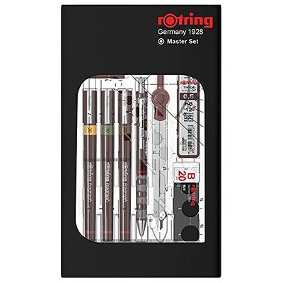  Rotring Isograph Junior Set 3X Technical Pens (0.20mm, 0.40mm,  0.60mm) + Accessories : Office Products