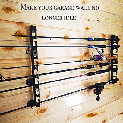 Aventik Fishing Rod Rack, 12&24 Rods Aluminum Fishing Rod Holder-Space Saving Oragnizer Perfect for Home Garage Storage Most Types of Fishing Rods