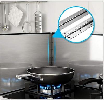 Stove Splatter Guard for Frying, Anti Oil Splatter Screen Stainless Steel  Shield Sheet, Kitchen Grease Splash Guard for Cooking