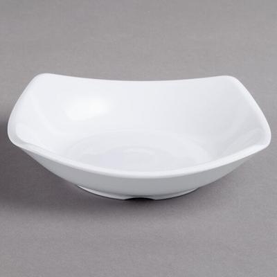 Acopa Rittenhouse 112 oz. White Square Melamine Bowl