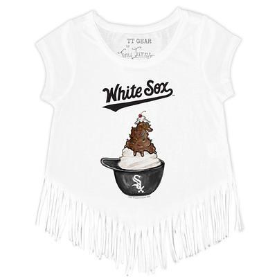 Lids Atlanta Braves Tiny Turnip Toddler Sugar Skull Raglan 3/4 Sleeve T- Shirt - White/Black