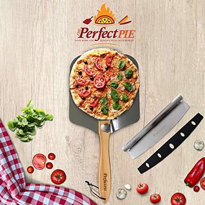 Premium Aluminum Pizza Peel 12x 14 with Rocker Cutter - Metal Pizza  Spatula with Foldable Long Handle - Bread Peel for Indoor & Outdoor Oven  Pizza, Pastry, Dough - Pizza Paddle and