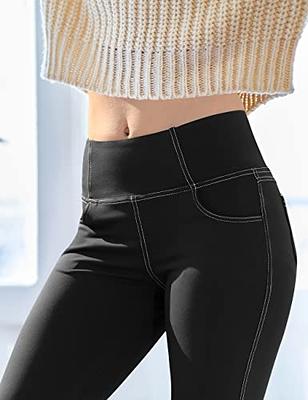 Frontwork Women Bootcut Yoga Pants Tummy Control Bootleg Gym