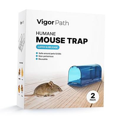 2-piece Reusable Humane Mouse Trap Live Catch And Release Mouse Cage Animal  Pest Rodent Hamster Capture Trap