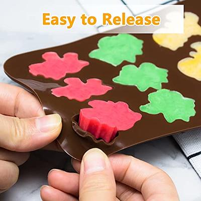 Christmas Gummy Candy Molds Silicone, 2 Pack 30 Cavity Non-Stick Christmas  Elements Silicone Molds for Chocolate, Gummies, Candy, Jelly