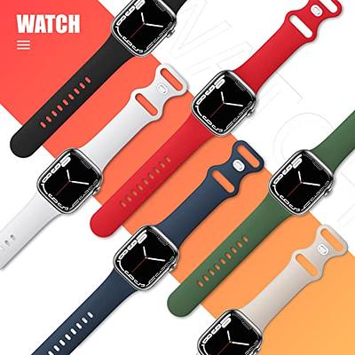 THWALK 6 Pack Bands Compatible with Apple Watch Band 41mm 40mm