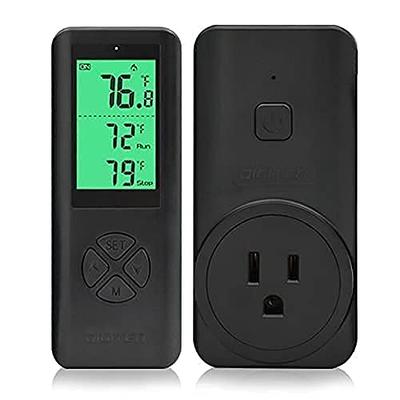 SENSTREE Temperature and Humidity Controller Outlet Plug-in Thermostat  Humidistat Reptile Humidity Controller Greenhouse Thermostat Dual Stage  Pre-Wired Electronic Temperature and Humidity Controller - Yahoo Shopping