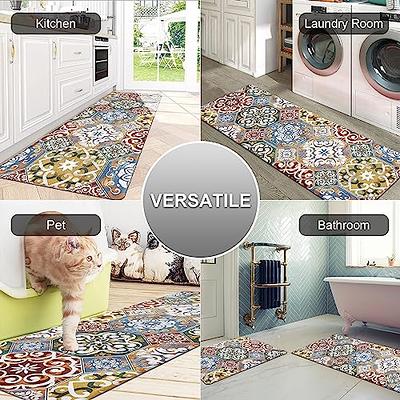 Boho Study Floral Antifatigue Kitchen Mats