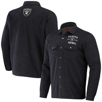 Men's NFL x Darius Rucker Collection by Fanatics Charcoal Las Vegas Raiders  Shacket Full-Snap Jacket - Yahoo Shopping