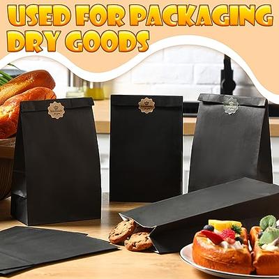  Yeaqee 100 Pcs Kraft Paper Bread Bags for Homemade