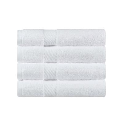 Modern Threads Organic Vines 6-Piece Cotton Bath Towel Set, Aqua 