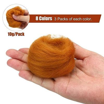 Multicolor Wool Yarn Roving Fibre Hand Spinningss DIY Craft for Needle  Felting