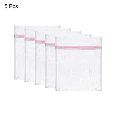 uxcell Mesh Laundry Bags, 5Pcs 9.1x11.8 Mesh Wash Bag Travel Storage  Organize Bags with Zipper for Delicate Clothing Laundry Stocking, Pink -  Yahoo Shopping