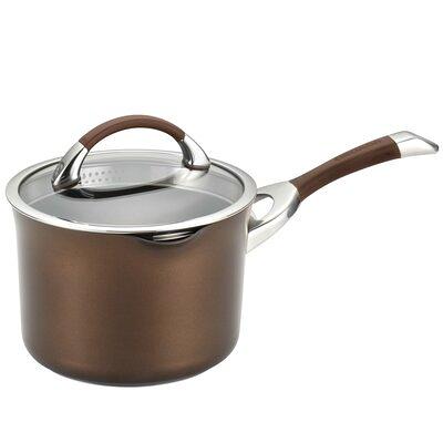 Anolon Ascend Hard Anodized Nonstick Saucepot with Lid 4-Quart