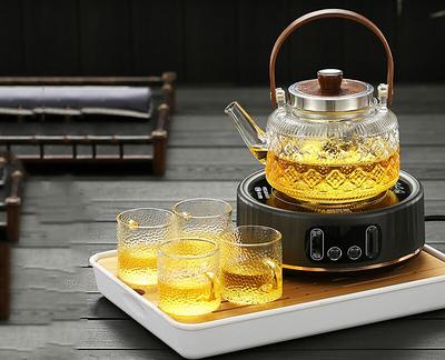 Walnut Automatic Electric Ceramic Stove Tea Cooker Glass Kettle