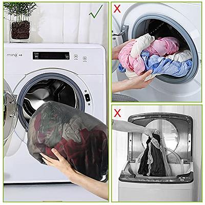 OTraki Mesh Laundry Bag for Delicates 2 Pack 24 x 32 inch Zippered Large  Washing Machine Bags for Sweater Blanket Bedding Garment Dirty Clothes  Washer