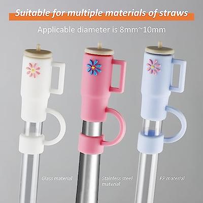 2/5pcs Drinking Straw Cover Reusable Silicone Straw Tips Covers Stanley Cup  US