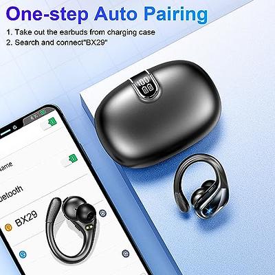  Wireless Earbuds Bluetooth Headphone Sport, 2023 Bluetooth 5.3  Earbud 14.2mm Driver Stereo Over Ear Buds, 48Hrs Earphone with Earhooks,  Noise Cancelling Mic, IP7 Waterproof Headset for Workout/Running :  Electronics