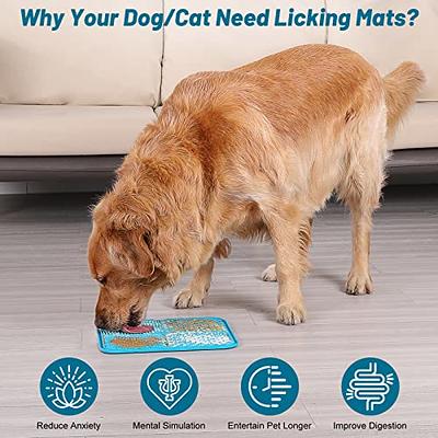 Slow Lick Mat for Dogs & Cats - Helps Pet Reduce Boredom & Anxiety