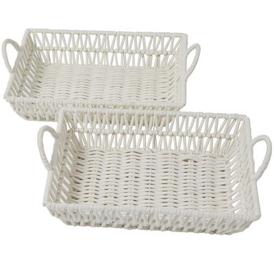 Woven Abaca Tapered Storage Basket, Small