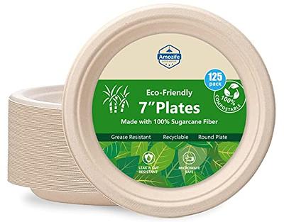 GREENESAGE 300 Pack Paper Plates Bulk, 7 inch Small Paper Plates